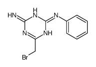 6-(bromomethyl)-2-N-phenyl-1,3,5-triazine-2,4-diamine结构式