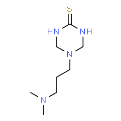 5-[3-(Dimethylamino)propyl]-1,3,5-triazinane-2-thione structure