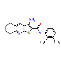 3-Amino-N-(2,3-dimethylphenyl)-5,6,7,8-tetrahydrothieno[2,3-b]quinoline-2-carboxamide Structure