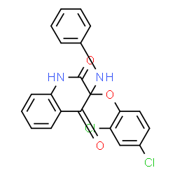 2-{[(2,4-Dichlorophenoxy)acetyl]amino}-N-phenylbenzamide结构式