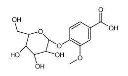香草酸-4-β-D-葡萄糖苷结构式