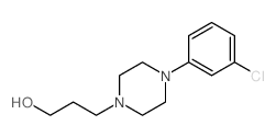 1-Piperazinepropanol,4-(3-chlorophenyl)- Structure