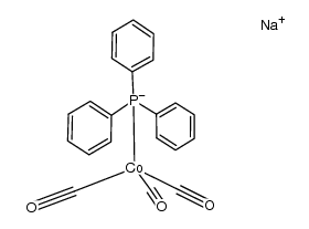 sodium tricarbonyl(triphenylphosphino)cobaltate结构式