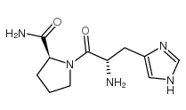 L-histidyl-L-prolinamide structure