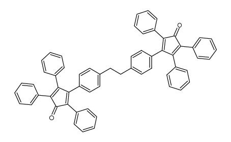 3.3'-(1.4-Phenylen)-bis-[2.4.5-triphenyl-cyclopentadienon]结构式