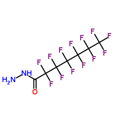 2,2,3,3,4,4,5,5,6,6,7,7,7-Tridecafluoroheptanehydrazide结构式