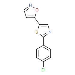 5-[2-(4-CHLOROPHENYL)-1,3-THIAZOL-5-YL]ISOXAZOLE structure