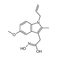 2-(1-Allyl-5-methoxy-2-methyl-1H-indol-3-yl)acetohydroxamic acid结构式