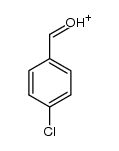 4-chloro-benzaldehyde, protonated form Structure