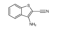 3-aminobenzothiophen-2-carbonitrile Structure