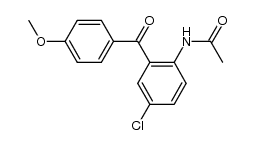 5-Chlor-2-[acetyl-amino]-4'-methoxy-benzophenon结构式