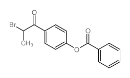 [4-(2-bromopropanoyl)phenyl] benzoate structure