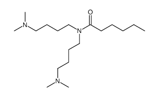 N,N-Bis[4-(dimethylamino)butyl]hexanamide结构式