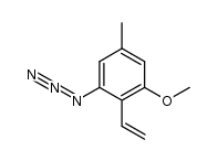 6-azido-2-methoxy-4-methylstyrene Structure