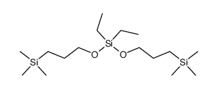 7,7-diethyl-2,2,12,12-tetramethyl-6,8-dioxa-2,7,12-trisilatridecane结构式