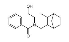N-(2-Hydroxyethyl)-N-[(3-methyl-2-norbornyl)methyl]benzamide structure
