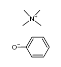 tetramethylammonium phenoxide Structure