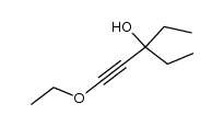 1-ethoxy-3-ethyl-pent-1-yn-3-ol结构式