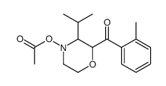 [2-(2-methylbenzoyl)-3-propan-2-ylmorpholin-4-yl] acetate结构式