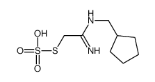 [(1-amino-2-sulfosulfanylethylidene)amino]methylcyclopentane结构式