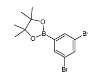 2-(3,5-Dibromophenyl)-4,4,5,5-tetramethyl-1,3,2-dioxaborolane Structure