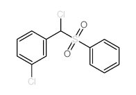 Benzene,1-chloro-3-[chloro(phenylsulfonyl)methyl]- Structure