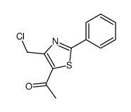 1-[4-(chloromethyl)-2-phenyl-1,3-thiazol-5-yl]ethanone Structure