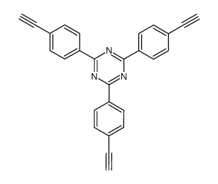 2,4,6-三(4-乙炔基苯基)-1,3,5-三嗪结构式