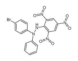 2-(p-bromophenyl)-2-phenyl-1-picrylhydrazine结构式