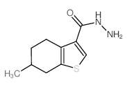 6-甲基-4,5,6,7-四氢-1-苯并噻吩-3-碳酰肼结构式