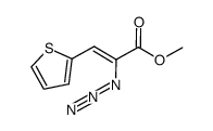 methyl 2-azido-3-(thiophen-2-yl)acrylate结构式