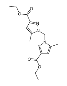 1,1-bis(3-Ethoxycarbonyl-5-methylpyrazolyl)methane结构式