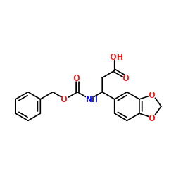 3-(1,3-Benzodioxol-5-yl)-3-{[(benzyloxy)carbonyl]amino}propanoic acid Structure