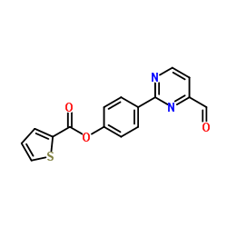 4-(4-Formyl-2-pyrimidinyl)phenyl 2-thiophenecarboxylate Structure