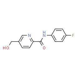 2-Pyridinecarboxamide,N-(4-fluorophenyl)-5-(hydroxymethyl)-(9CI) structure