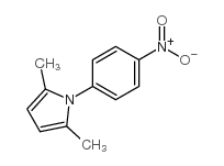 2,5-二甲基-1-(4-硝基苯基)-1H-吡咯结构式