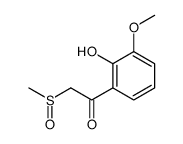 1-(2-hydroxy-3-methoxyphenyl)-2-methylsulfinylethanone结构式