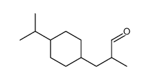 4-isopropyl-alpha-methylcyclohexanepropionaldehyde结构式