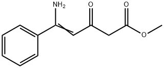 5-Amino-3-oxo-5-phenyl-4-pentenoic acid methyl ester structure