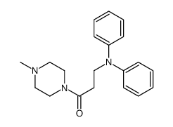 1-(4-methylpiperazin-1-yl)-3-(N-phenylanilino)propan-1-one结构式