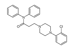 3-[4-(2-chlorophenyl)piperazin-1-yl]-N,N-diphenylpropanamide Structure