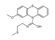 2-methoxy-N-(2-methylsulfanylethyl)phenothiazine-10-carboxamide结构式