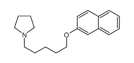 1-(5-naphthalen-2-yloxypentyl)pyrrolidine Structure