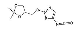 2-[(2,2-dimethyl-1,3-dioxolan-4-yl)methoxy]-5-isocyanato-1,3-thiazole结构式