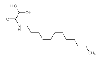 N-dodecyl-2-hydroxy-propanamide结构式