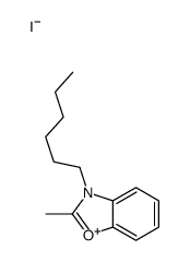 1-HEXYL-2-METHYLBENZOXAZOLIUM IODIDE结构式