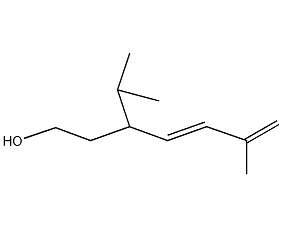 (4E)-3-Isopropyl-6-methyl-4,6-heptadien-1-ol Structure