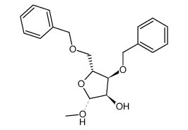 Methyl 3,5-di-O-benzyl-D-ribofuranoside structure