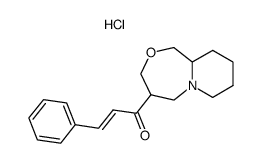 1-(octahydro-pyrido[2,1-c][1,4]oxazepin-4-yl)-3-phenyl-propenone, hydrochloride Structure