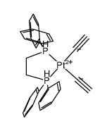 bis(diphenylphosphino)ethane-platinum(II) diacetylide结构式